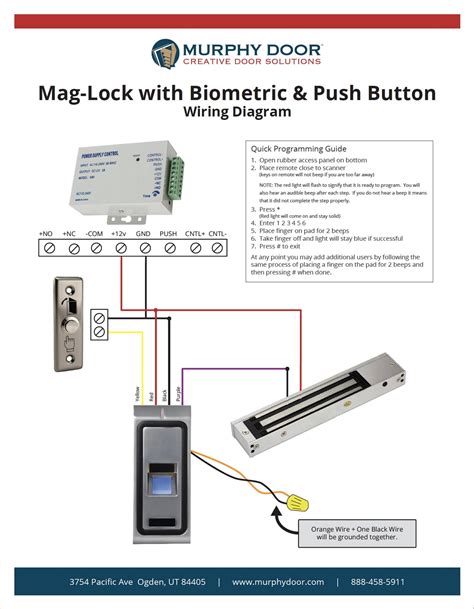 wiring diagram for security door magnet 